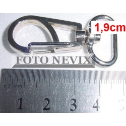 Karabinek, karabińczyk K-57 nikiel połysk 20mm (id: 1366)